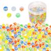 PowerKing 200Pcs Bulk Glass Marble, Colorful Cat Eyes 9/16 inch Round Marble Toy, Mixed Colors view 1