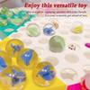 PowerKing 200Pcs Bulk Glass Marble, Colorful Cat Eyes 9/16 inch Round Marble Toy, Mixed Colors view 3