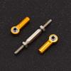 NUOBESTY RC Pull Rod, 6Pcs Yellow Adjustable Aluminum Steering Linkage Link Pull Rod Turnbuckle for 1/10 HSP RC Car Upgrade Parts |71-86mm view 2
