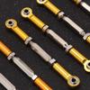 NUOBESTY RC Pull Rod, 6Pcs Yellow Adjustable Aluminum Steering Linkage Link Pull Rod Turnbuckle for 1/10 HSP RC Car Upgrade Parts |71-86mm view 3