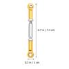 NUOBESTY RC Pull Rod, 6Pcs Yellow Adjustable Aluminum Steering Linkage Link Pull Rod Turnbuckle for 1/10 HSP RC Car Upgrade Parts |71-86mm view 4