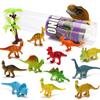 82 Piece Animal Toy, Assorted Mini Dinosaur Insect Ocean Sea Farm Jungle Animal Dog Figure, Realistic Vinyl Plastic Zoo Play Set, Small Toys for Sensory Bin Cupcake Topper Party Favors view 3