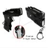 2 Packs of Mini Metal Folding Rubber Band Gun Toy with Keychain and Over 100 Rubber Bands. view 2