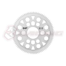64 Pitch Spur Gear 111T Ver.2 / 3Racing / 3RAC-SG64111/V2
