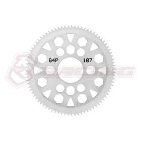 64 Pitch Spur Gear 107T Ver.2 / 3Racing / 3RAC-SG64107/V2