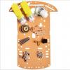 Transparent Motor Smart Robot Car Chassis Kit Speed Encoder Battery Box DIY view 2