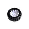 10PCS/LOT K346 43 * 19 * 3mm D-Hole Rubber Wheel Suitable for N20 Motor D Shaft Tire Car Robot DIY Toys Parts view 2
