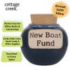 Cottage Creek Jars - New Boat Fund Ceramic Piggy Bank, Boat Accessories, Boating Gifts for Men, Dad, Boat Lovers view 3