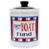 Cottage Creek Jars - 6" Ceramic New Boat Fund Jar, Boat Piggy Bank, Boat Accessories, Boating Gifts for Men, Dad, Guys, Boat Lovers, Boat Accessories for Home & Office Decor view 1