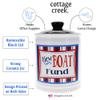 Cottage Creek Jars - 6" Ceramic New Boat Fund Jar, Boat Piggy Bank, Boat Accessories, Boating Gifts for Men, Dad, Guys, Boat Lovers, Boat Accessories for Home & Office Decor view 2