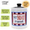 Cottage Creek Jars - 6" Ceramic New Boat Fund Jar, Boat Piggy Bank, Boat Accessories, Boating Gifts for Men, Dad, Guys, Boat Lovers, Boat Accessories for Home & Office Decor view 3