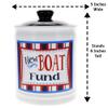 Cottage Creek Jars - 6" Ceramic New Boat Fund Jar, Boat Piggy Bank, Boat Accessories, Boating Gifts for Men, Dad, Guys, Boat Lovers, Boat Accessories for Home & Office Decor view 4