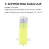 CHANCS DC Gear Motor 1:120 4pcs Double Shaft for Arduino Robot Remote Control Car Motor with Wheel DIY Smart Car Chassis Motor view 2