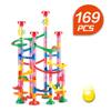 WEofferwhatYOUwant Marble Run Set  169 Piece STEM Track Building Toy for Kids Ages 3+ with Glass & Color Marbles, Pink Connectors, Instruction Sheet | Creative Maze Tower Game for Learning & Fun view 2