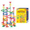 WEofferwhatYOUwant Marble Run Set  169 Piece STEM Track Building Toy for Kids Ages 3+ with Glass & Color Marbles, Pink Connectors, Instruction Sheet | Creative Maze Tower Game for Learning & Fun view 4
