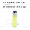 CHANCS DC Gear Motor 1:48 2pcs Double Shaft for DIY Smart Car Chassis Motor Strong Magnetic Interference view 2