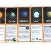 Set of Solar System Flash Cards for Toddlers(15Count)|Kids Learning Flashcard & Montessori Pocket Cards|Perfect for Pre-K Decor Background Wall Stickers,Teacher/Autism Therapists Tools view 3