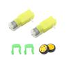 CHANCS Motor Strong Magnetic Interference 1:120 DC Motor 2pcs 3-6V Single Shaft for Small Rubber Wheels for Robotic Vehicle DIY Beginners view 1