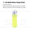CHANCS Motor Strong Magnetic Interference 1:120 DC Motor 2pcs 3-6V Single Shaft for Small Rubber Wheels for Robotic Vehicle DIY Beginners view 2