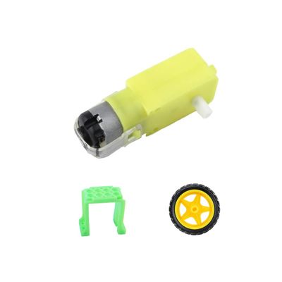 CHANCS Motor 1:48 DC Motor 3-6V Single Shaft Strong Magnetic Interference for Small Rubber Wheels for Robotic Vehicle DIY Beginners