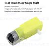 CHANCS Motor 1:48 DC Motor 3-6V Single Shaft Strong Magnetic Interference for Small Rubber Wheels for Robotic Vehicle DIY Beginners view 2
