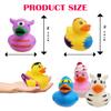 25-Pack Assortment Rubber Duck Toy Duckies for Kids, Bath Birthday Gifts Baby Showers Classroom Incentives, Summer Beach and Pool Activity, 2" (25-Pack) view 3