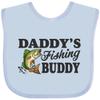 inktastic Daddy's Fishing Buddy Baby Bib Light Blue 2ac70 view 1