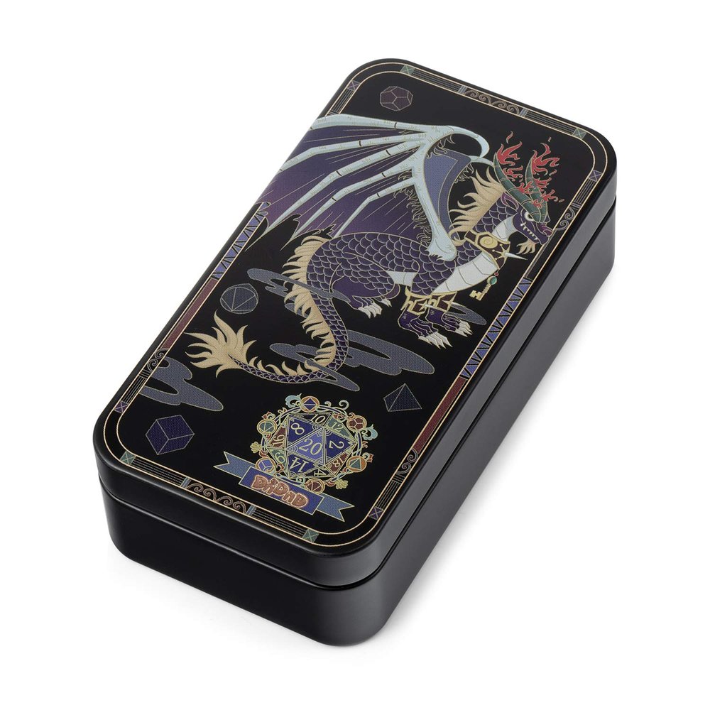 DNDND Metal Case With Foam for Dungeons and Dragons D&D Dice Storage