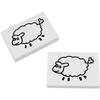 Azeeda 2 x 45mm 'Sheep' Erasers/Rubbers (ER00023493) view 1