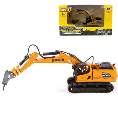 Gemini & Genius Drill Excavator Heavy Duty Construction Site Vehicle Toys 160 Scale Diecast Digger and Driller Engineering Dump Truck Collectible Alloy Model Toys for Kids and Decoration for House
