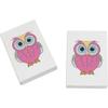 Azeeda 2 x 45mm 'Pink Owl' Erasers/Rubbers (ER00023443) view 1