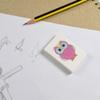 Azeeda 2 x 45mm 'Pink Owl' Erasers/Rubbers (ER00023443) view 2