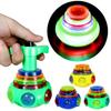 PROLOSO 12 Pack Led Spinning Tops Peg Top Light Up Music Spin Toys Glow in The Dark Party Supplies Gift Multicolored view 1