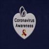 10 Pack Virus Awareness Heart-Shaped Necklaces  Inexpensive Virus Awareness Necklaces for Fundraising and Awareness view 4