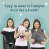 Koala Babycare Baby Carrier Wrap, Easy to Wear As a T-Shirt - Original Baby Carrier Newborn to Toddler - Sling One Size Fits All - Baby Wraps Carrier Up to 22lbs view 3