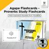Agape Flashcards- Proverbs Study Flashcards: 100 of The Most Important Proverbs from The Bible | Pack of 100 Study Flashcards | Perfect for Memorizing Bible Verses | Made in USA | English view 2