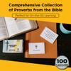 Agape Flashcards- Proverbs Study Flashcards: 100 of The Most Important Proverbs from The Bible | Pack of 100 Study Flashcards | Perfect for Memorizing Bible Verses | Made in USA | English view 4