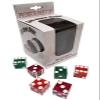 Cyber-Deals Premium Dice Cup with 3 Pairs 19mm Authentic Nevada Casino Table-Played Craps Dice view 1