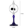 DORAMI Medium Blue Solar Power Radiometer Crookes Spinning Vanes Glass Windmill Gift Home Desk Decoration M view 2