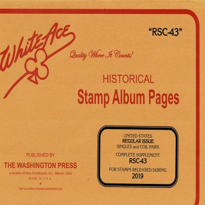 2019 White Ace United States Regular Issue Complete Supplement RSC-43