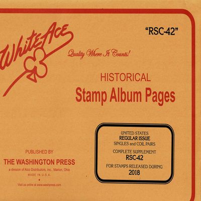 2018 White Ace United States Regular Issue Complete Supplement RSC-42