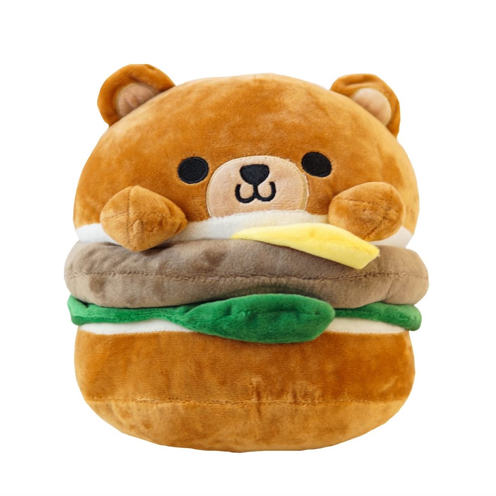 ABC Hamburger Bear Plush 8 Inch Cute Kawaii Stuffed Animal Gift