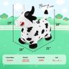 EVERICH TOY Bouncy Horse Cow Toys, Inflatable Bouncing Animal Hopping Toys, Outdoor Indoor Ride on Bouncer, Boys Girls Birthday Gift for 18 Month 2 3 4 5 6 Year Old Kid- Plush Cow Toy view 2