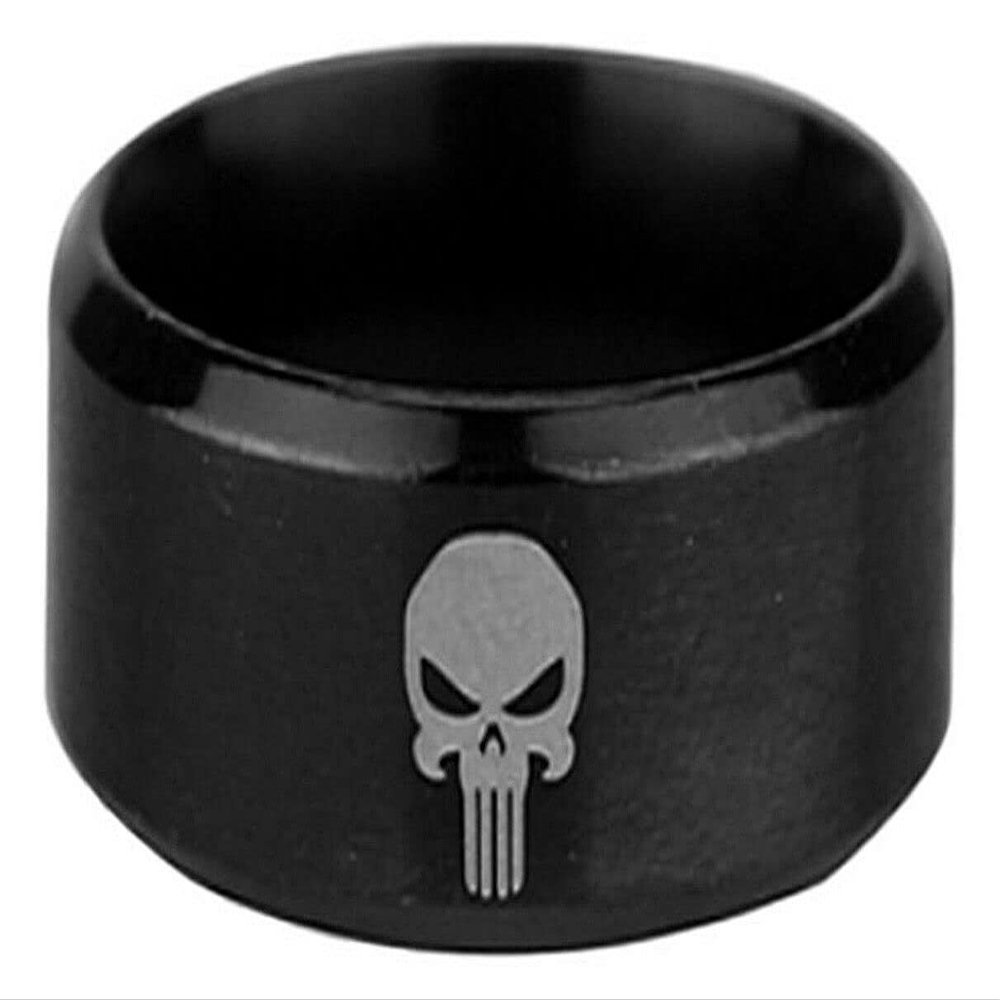 EC Trading Frank Castle Skull Logo Black Metal Ring (8)