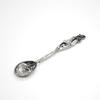 925 Sterling Silver Rose shape Spoon baby shower gift view 1
