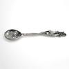 925 Sterling Silver Rose shape Spoon baby shower gift view 3