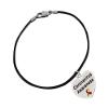 5 Pack Virus Awareness Black Cord Bracelets  Wholesale Red & Yellow Ribbon Bracelets for Virus Fundraisers and Awareness Events view 1