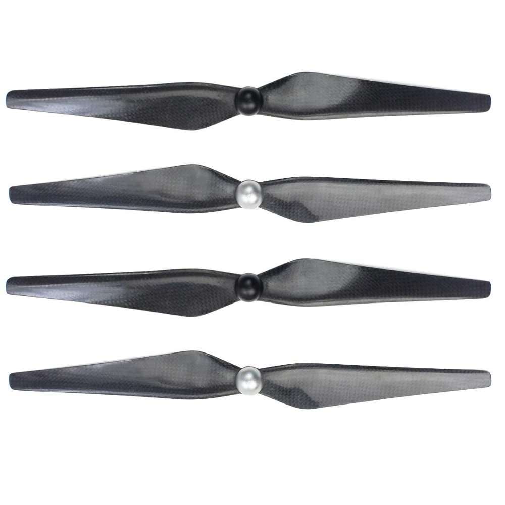 QWinOut 12x4.2 1242 Self-Locking CW/CCW Carbon Fiber Propellers Prop for DIY Drone Compatible for DJI E600 MultiRotor RC Quadcopter (2 Pair)