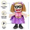 14" Superhero Girl, Peach, Hand Puppet view 3