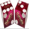 Cyber-Deals 19mm Craps Dice Pair - Authentic Nevada Casino Table-Played Dice - Lake Tahoe Harrah's (Purple Polished) view 1
